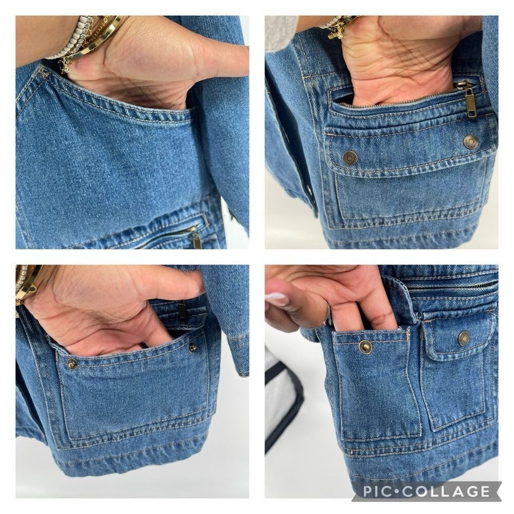 Denim Button-Front Chore Jacket - Picture 15 of 15